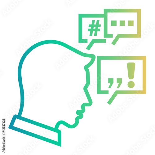 critical thinking Line Gradient Icon