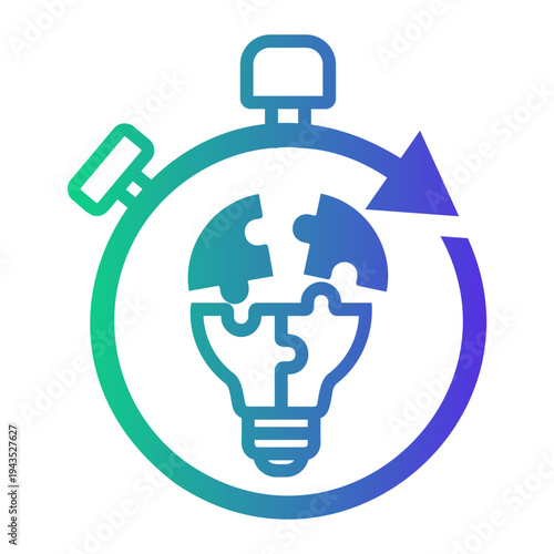 critical thinking Line Gradient Icon