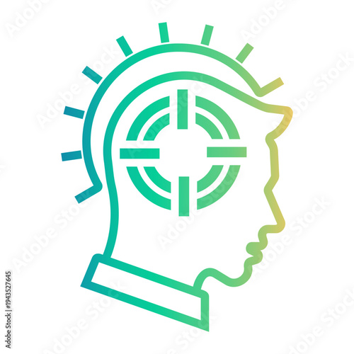 critical thinking Line Gradient Icon