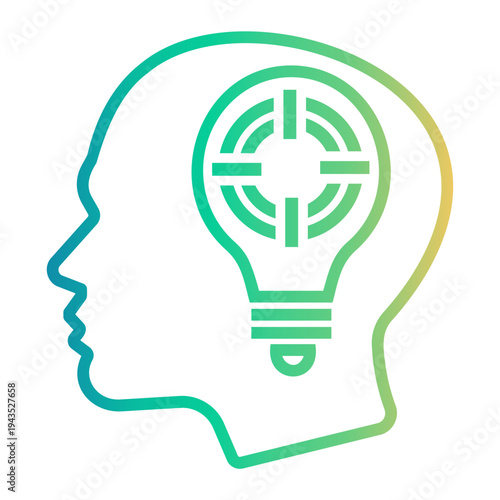 critical thinking Line Gradient Icon