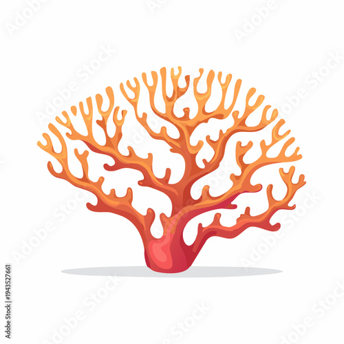 Elkhorn Coral Acropora palmata, wide flat branches,