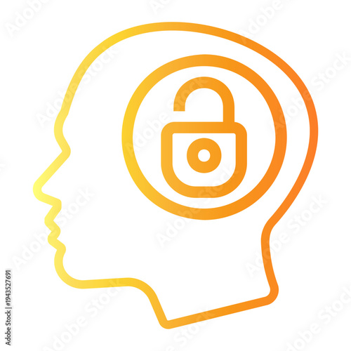 critical thinking Line Gradient Icon