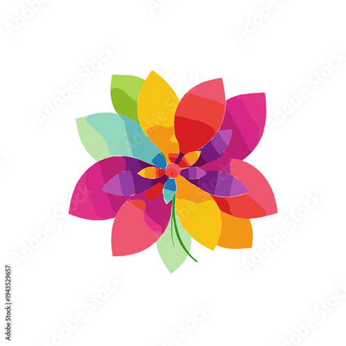 colorful pinwheel on white background