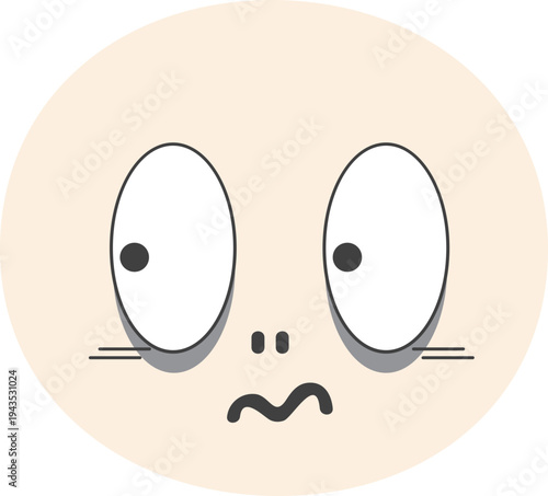 다양한 감정표정을 짓는 얼굴캐릭터