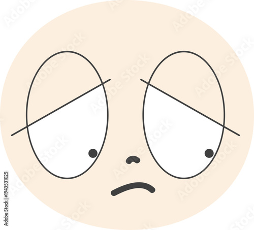 다양한 감정표정을 짓는 얼굴캐릭터