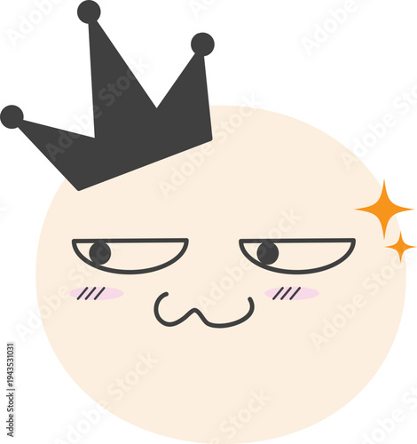 다양한 감정표정을 짓는 얼굴캐릭터