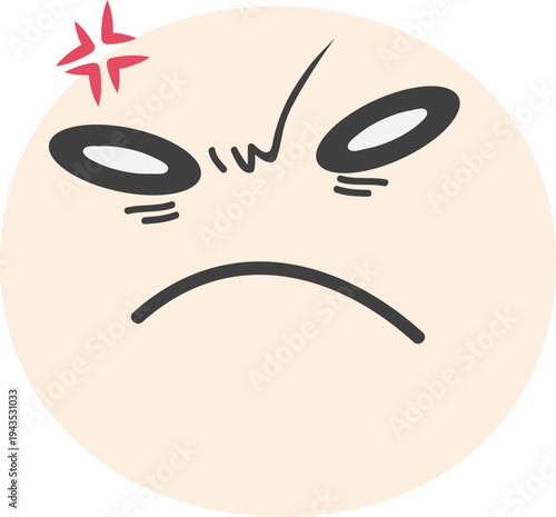 다양한 감정표정을 짓는 얼굴캐릭터