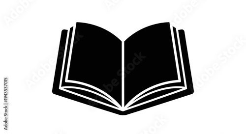 Open Book Illustration Design Element.