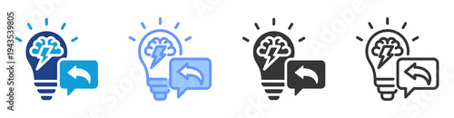 Smart Response icon set multiple style collection