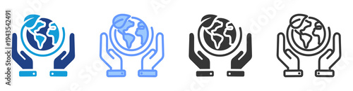 Sustainable Future icon set multiple style collection