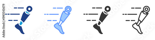 Locomotion System icon set multiple style collection