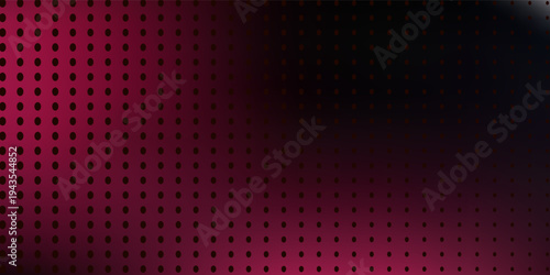 Abstract Dark Magenta and Black Halftone Dot Pattern Background gradien mash