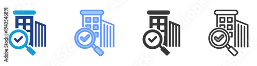 Quality Control icon set multiple style collection