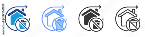 Adaptive Reuse icon set multiple style collection