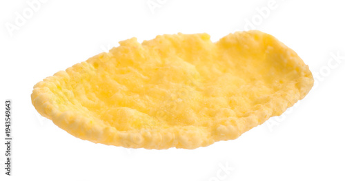 Tableau sur toile One tasty corn flake isolated on white