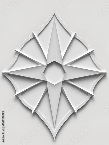 Geometric Edge Design. Cheesew edge silhouette shown in astr aight fr ont viewemph asiz ing cle ansh arp edges and bal ancedtri