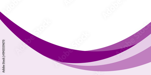 Purple abstract wave background with smooth curves and gradient layers. Modern Trendy design in vector Illustration