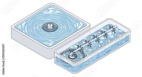 Water purification system with circulation and filtration for clean water