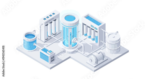 Industrial water purification system for clean and safe drinking water processing