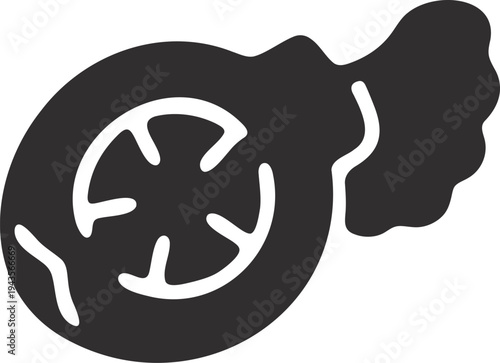 Radish Icon Silhouette with Radish with Icon with Silhouette with Black And White with Root Vegetable