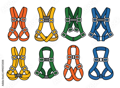 Multiple safety harness styles for industrial.