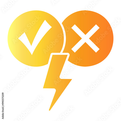 critical thinking Gradient icon