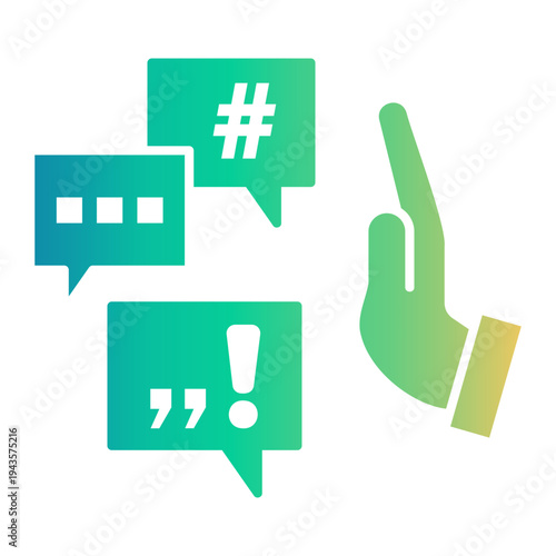 critical thinking Gradient icon