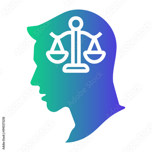 critical thinking Gradient icon