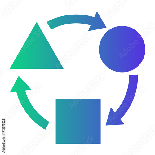 critical thinking Gradient icon