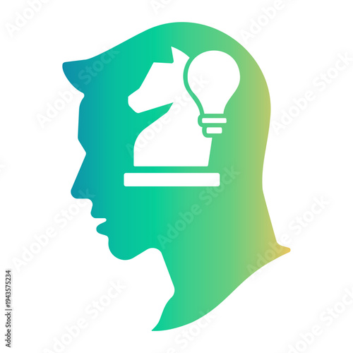 critical thinking Gradient icon