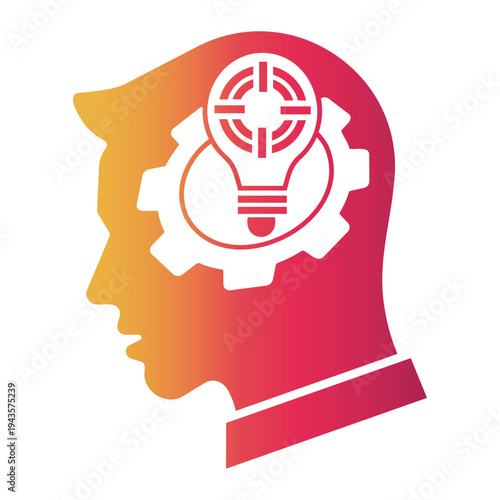 critical thinking Gradient icon