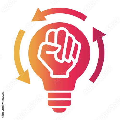 critical thinking Gradient icon