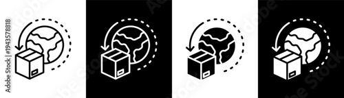 import white icon set design