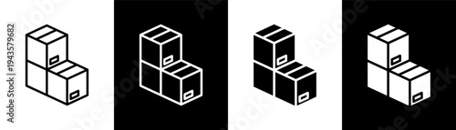 stock white icon set design