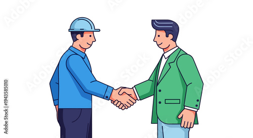 Business professionals sealing a deal with a handshake, representing agreement, partnership, and future collaboration in a project