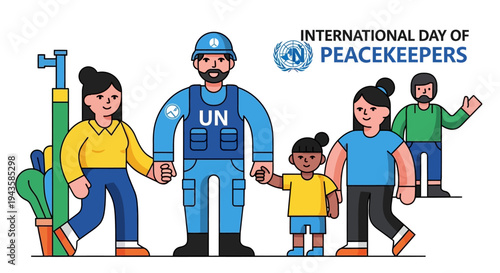 Celebrating the International Day of Peacekeepers, honoring their global service and the unwavering support from their loving families and communities