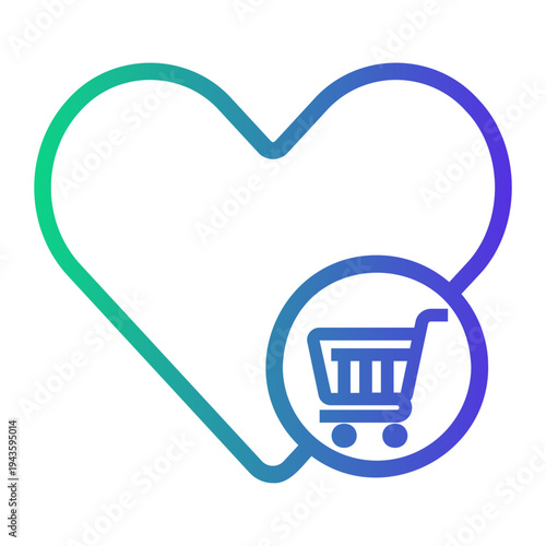 loyalty Line Gradient Icon