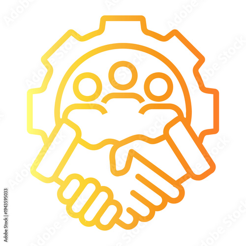 loyalty Line Gradient Icon