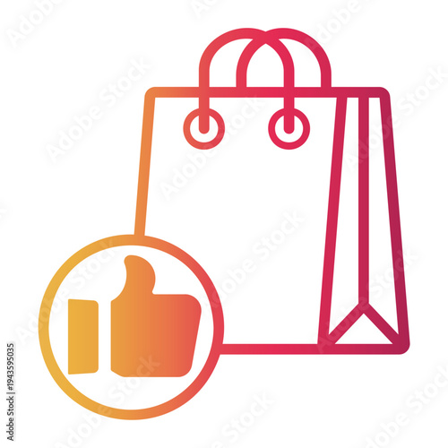 loyalty Line Gradient Icon