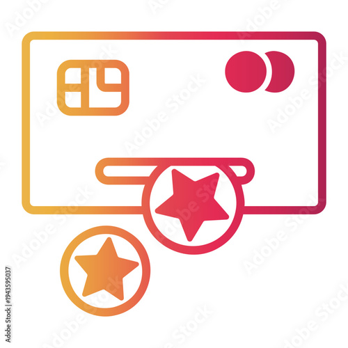 loyalty Line Gradient Icon