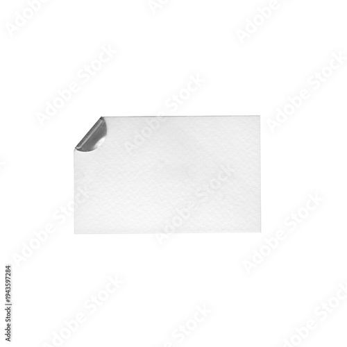 Blank Small Note Paper with Silver Corner Clip