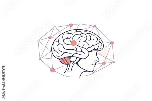 brain with faceted crystal spike crown