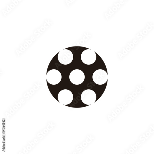 Tool, circles, equipment geometric symbol simple logo vector