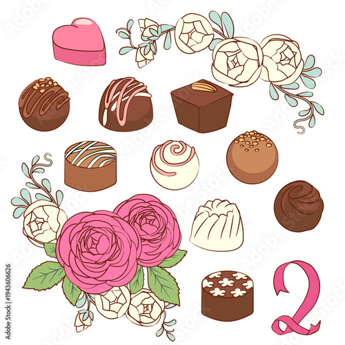 季節の花とスイーツ（2月）