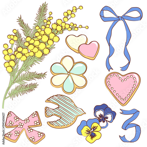 季節の花とスイーツ（3月）