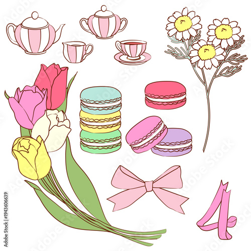 季節の花とスイーツ（4月）