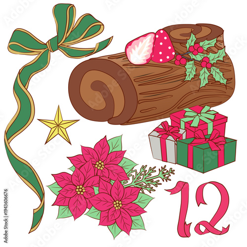 季節の花とスイーツ（12月）