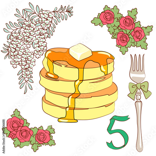 季節の花とスイーツ（5月）