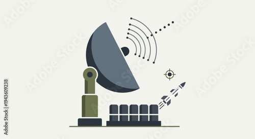 Digital illustration showcasing advanced satellite communication technology for global data networks, aerospace innovation, and future space exploration concepts