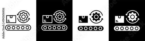 production white icon set design